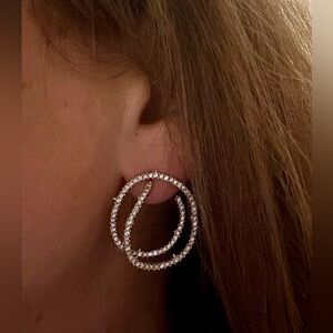 Alexis Bittar Crystal Encrusted Orbiting Post Earrings